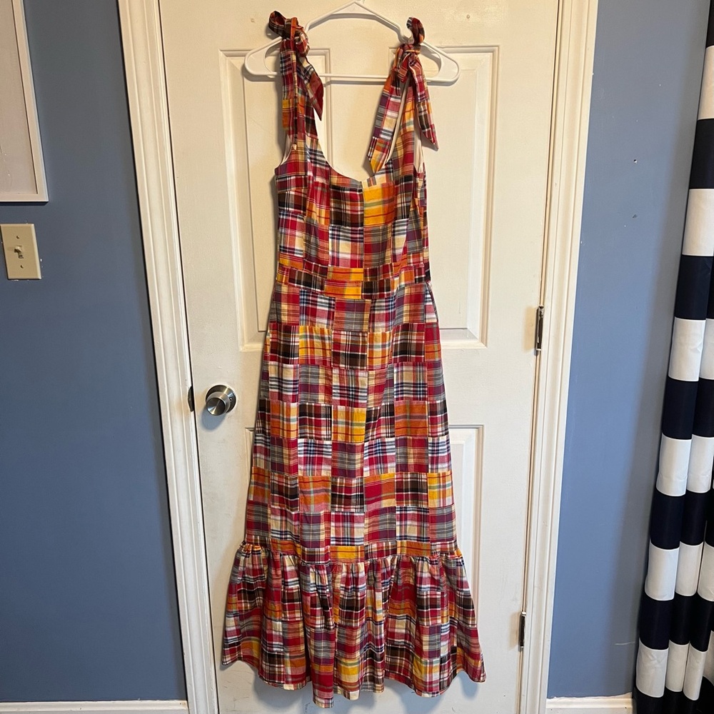 Kiel James Patrick madras maxi dress